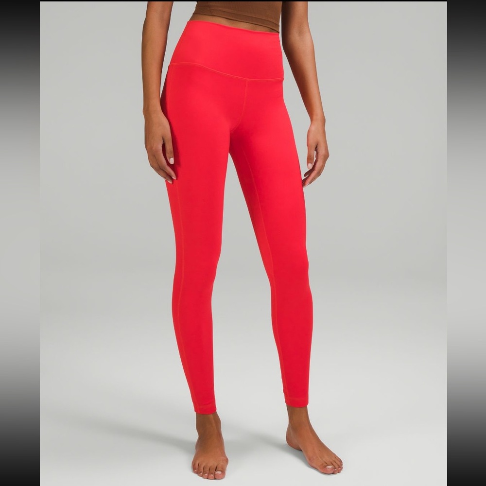 1. NWT Lululemon Align HR Pant 28" Carnation Red